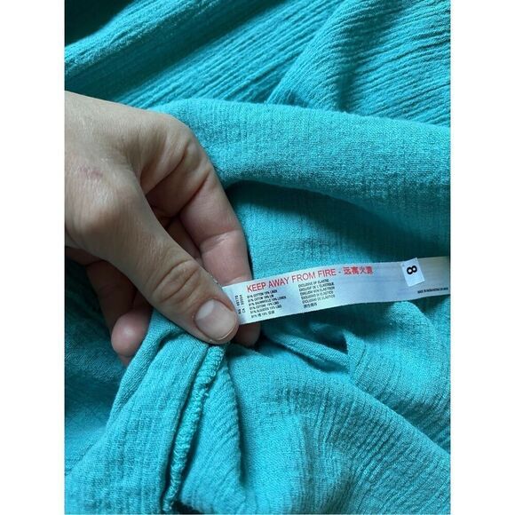 NEW Free People Blue Heat Haze Maxi Dress Size L Endless Summer Linen blend - Picture 7 of 10